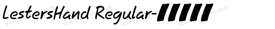 LestersHand Regular字体转换